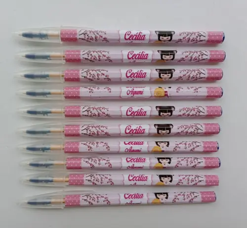 Caneta Personalizada Kokeshi