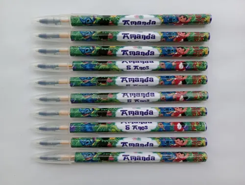 Caneta Personalizada Lilo e Stitch