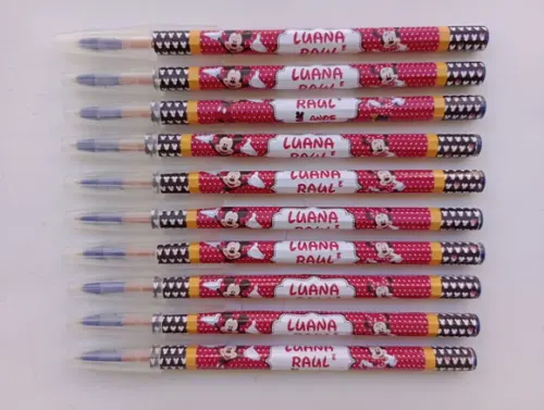 Caneta Personalizada Minnie e Mickey