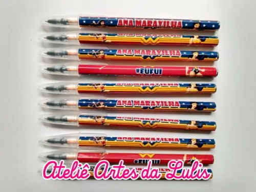 Caneta Personalizada Mulher Maravilha