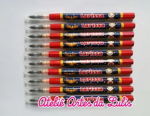 Caneta Personalizada Mulher Maravilha Baby