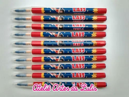 Caneta Personalizada Mulher Maravilha
