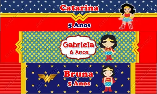 Caneta Personalizada Mulher Maravilha Baby