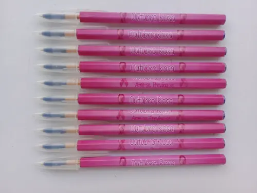 Caneta Personalizada Outubro Rosa