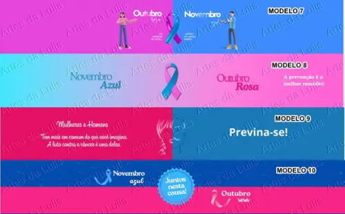 Caneta Personalizada Outubro Rosa/novembro Azul Atacado