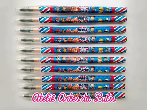 Caneta Personalizada Patrulha Canina Menino