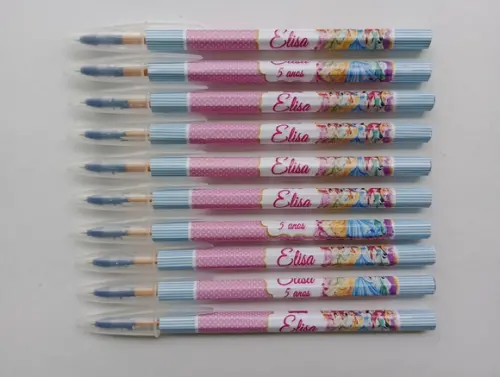 Caneta Personalizada Princesas