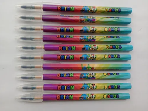 Caneta Personalizada Rainbow Friends