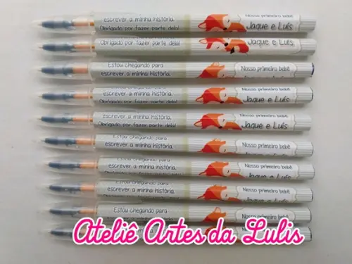 Caneta Personalizada Raposinha Menino