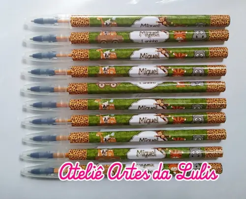 Caneta Personalizada Safari Menino