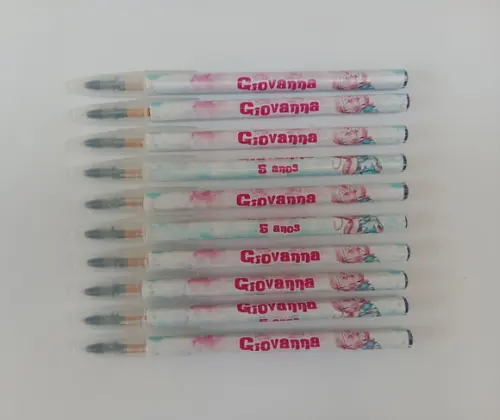 Caneta Personalizada Stitch Aquarela