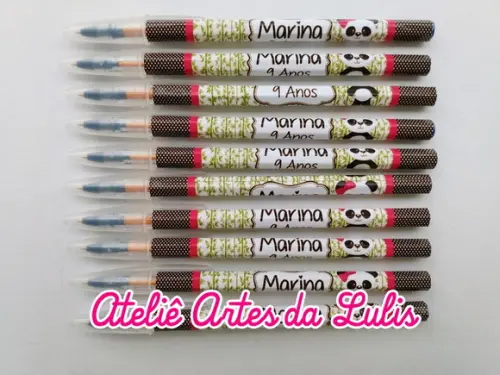 Caneta Personalizada Ursinha Panda