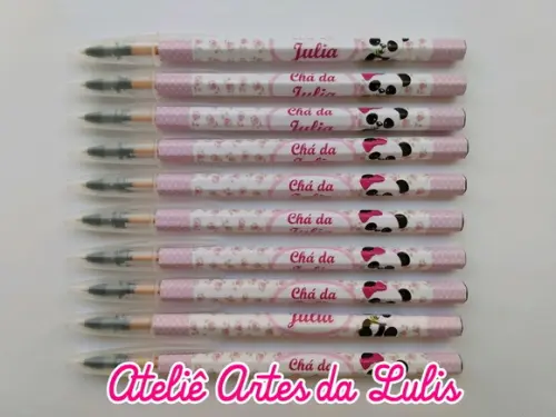 Caneta Personalizada Ursinha Panda