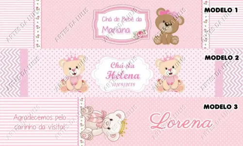Caneta Personalizada Ursinha Princesa
