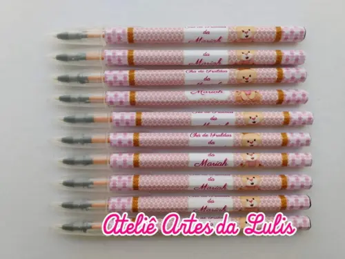 Caneta Personalizada Ursinha Princesa