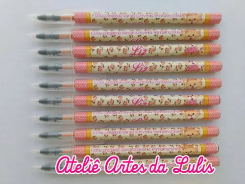 Caneta Personalizada Ursinha Princesa
