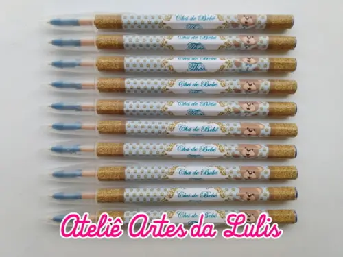 Caneta Personalizada Ursinho Rei