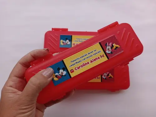 Estojo Mickey e Minnie Personalizado