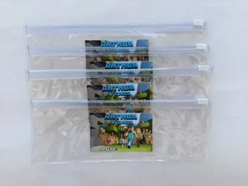 Estojo Zip Zap Minecraft Personalizado