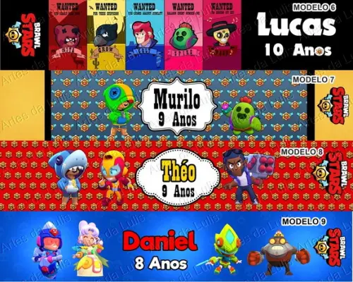 Jogo da Memória em mdf Personalizado Brawl Stars