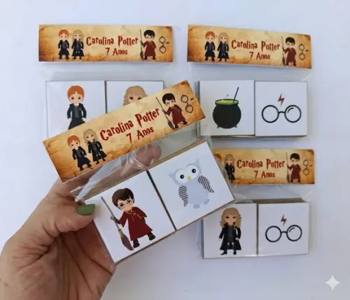 Jogo da Memória em mdf Personalizado Harry Potter