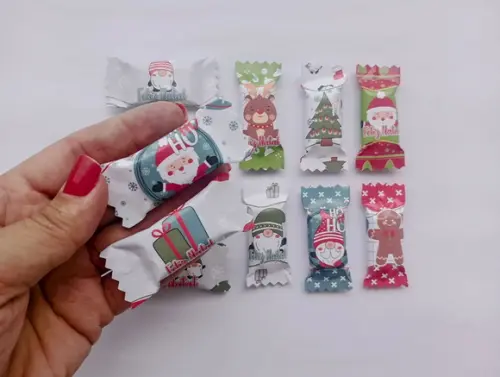 Kit 50 Balas Tema Natal
