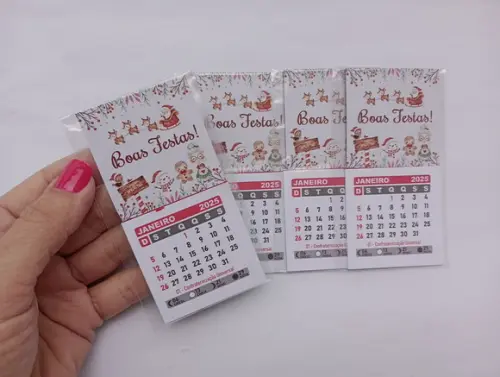 Kit 40 Imãs com Calendário Personalizado
