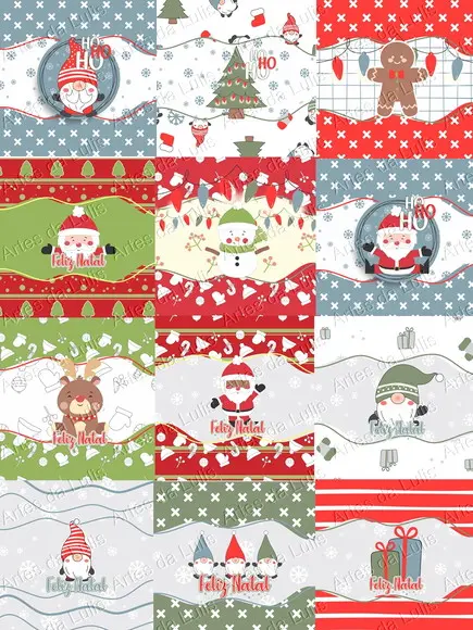 Kit 50 Balas Tema Natal