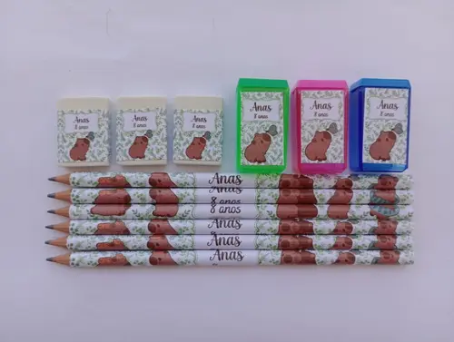 Kit Escolar Capivara Personalizado