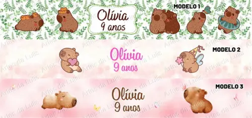 Kit Escolar Capivara Personalizado