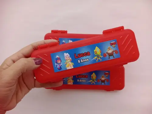 Kit Escolar com Estojo Brawl Stars
