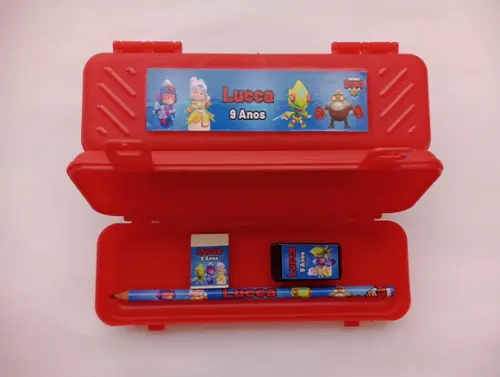 Kit Escolar com Estojo Brawl Stars