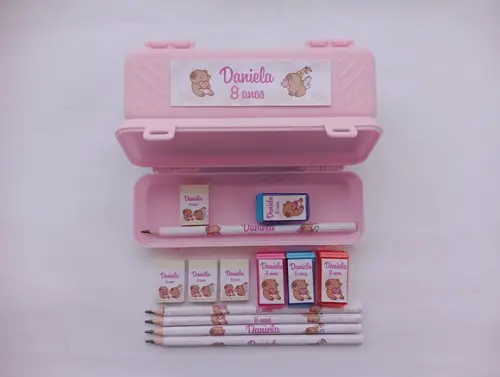 Kit Escolar com Estojo Capivara