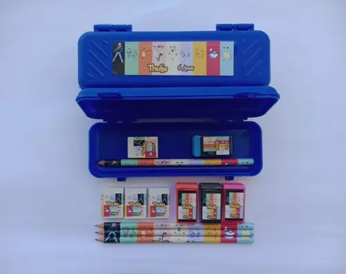 Kit Escolar com Estojo Pokemon