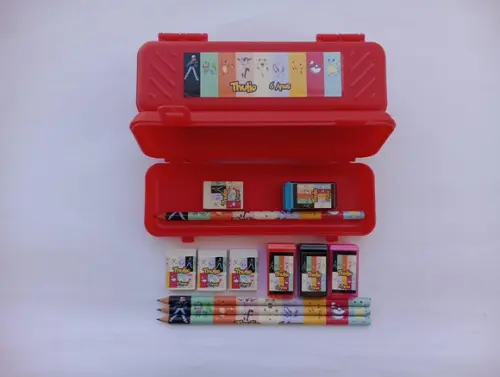 Kit Escolar com Estojo Pokemon