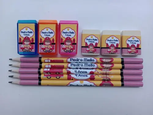 Kit Escolar Personalizado Bombeiro