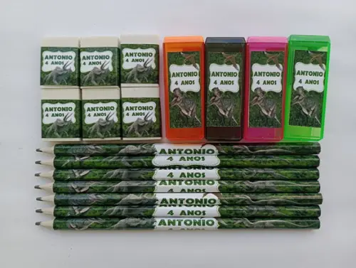 Kit Escolar Personalizado Dinossauro