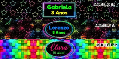 Kit Escolar Personalizado Neon