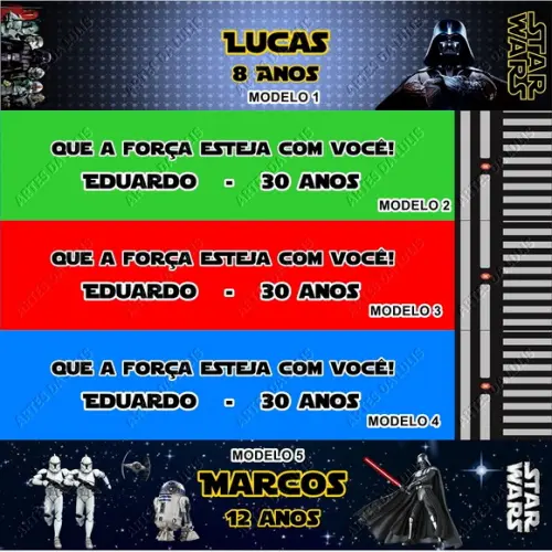 Kit Escolar Personalizado Star Wars
