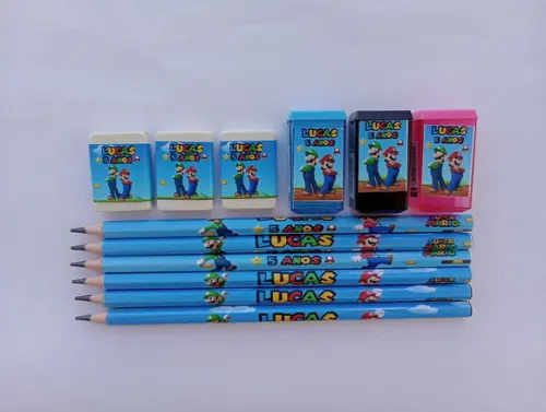 Kit Escolar Personalizado Super Mario