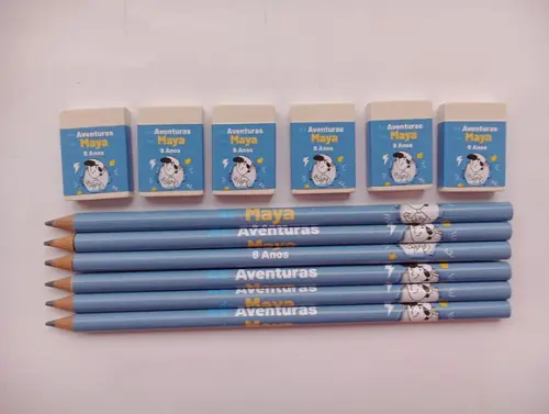 Kit Lápis com Borracha as Aventuras de Mike