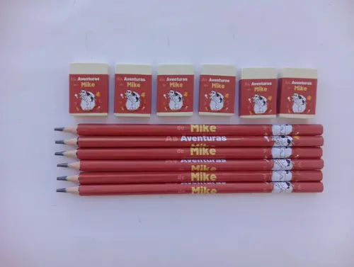 Kit Lápis com Borracha as Aventuras de Mike