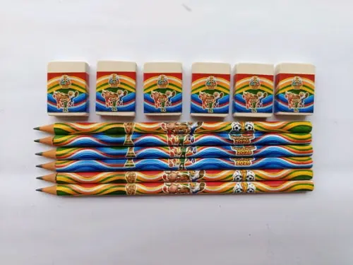 Kit Lápis com Borracha Copa do Mundo