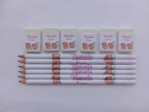 Kit Lápis com Borracha Capivara