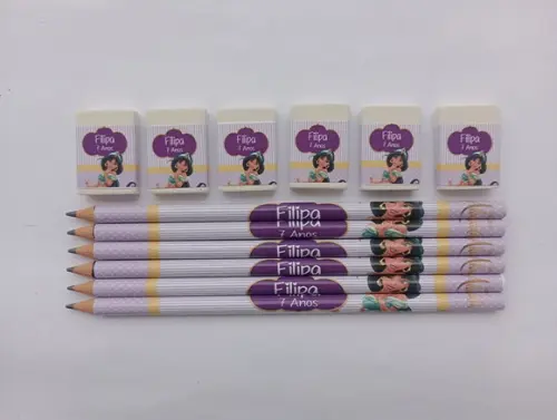 Kit Lápis com Borracha Jasmine