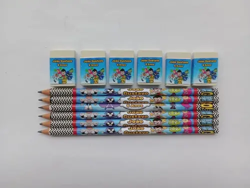 Kit Lápis com Borracha Jovens Titãs