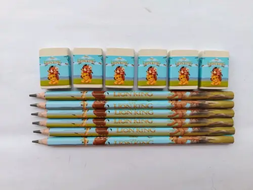Kit Lápis com Borracha o Rei Leão Personalizada