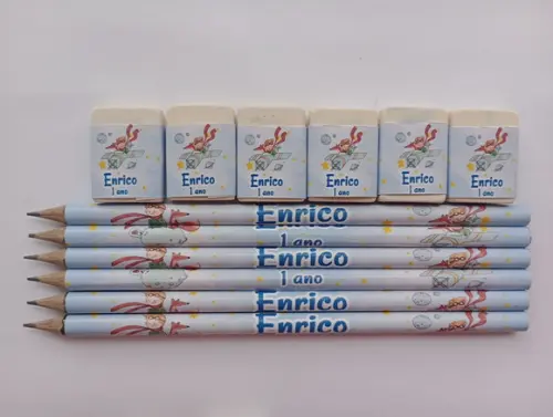Kit Lápis com Borracha Personalizada