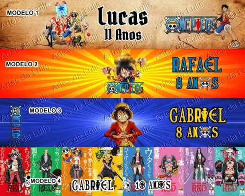 Kit Lápis com Borracha Personalizada One Piece