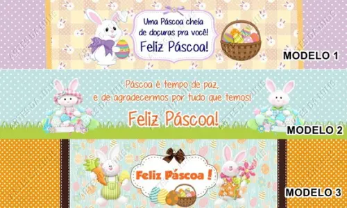 Kit Lápis com Borracha Personalizada Páscoa